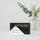 グリーン電源回路電気技師サービス 名刺 (スタンド正面)