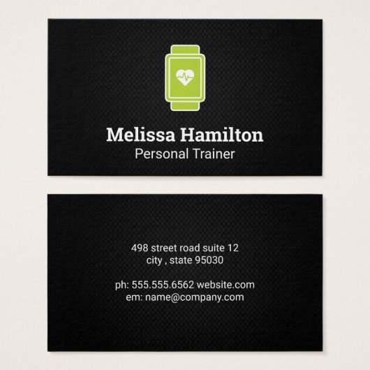 グリーン頭が切れるウォッチ |ハートレートモニター |メッシュ (正面&裏面)