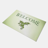 グリーン飛んでいるドラゴン ドアマット (アングル)