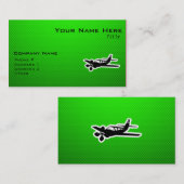 グリーン飛行機 名刺 (正面/裏面)