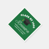 グリーン高校懇親会パーソナライズされたパーティー スタンダードカクテルナプキン (角)