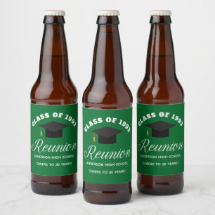 グリーン高校懇親会パーソナライズされたパーティー ビールラベル