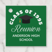 グリーン高校懇親会パーソナライズされたパーティー フェイバータグ (正面)