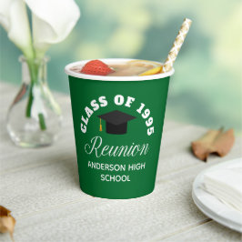 グリーン高校懇親会パーソナライズされたパーティー 紙コップ