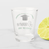 グリーン高校懇親会パーティーカスタム同窓生 ショットグラス (裏面)