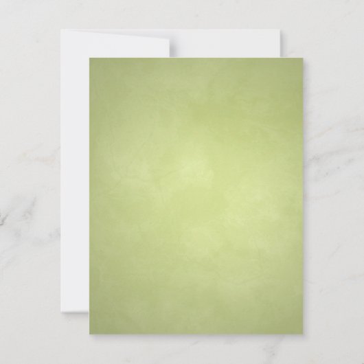 グリーン魅力的ティーパーティの招待状 招待状 (裏面)