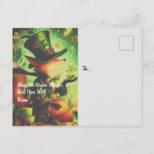 グリーン魔法の聖パトリックの日あなたをよく見つける ポストカード (裏面)