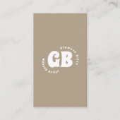 グリーン鮮やかメイクアップアーティストサロン 名刺 (正面)