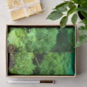 グリーン鮮やか海サンゴとウミガメ 薄葉紙 (ギフト)