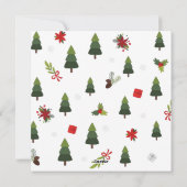 グリーン1フォトジョイシンプルカスタムクリスマス シーズンカード (裏面)