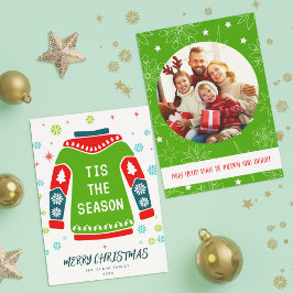 グリーン1フォトファミリー醜いセーター今季 シーズンカード