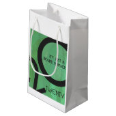 グリーン10年20誕生日 スモールペーパーバッグ (裏面アングル)