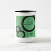 グリーン10年80誕生日 マグカップ (中央)