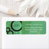 グリーン10年80誕生日 ラベル (インサイチュ)