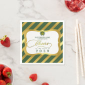 グリーン2学校大学卒業の日 スタンダードカクテルナプキン (インサイチュ)