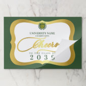 グリーン2学校大学卒業の日 ペーパーパッド (折り畳み)