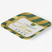 グリーン2学校大学卒業の日 ペーパープレート (傾斜あり)