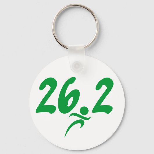 グリーン26.2マラソン キーホルダー (正面)