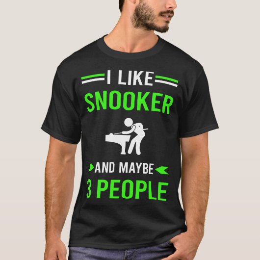 グリーン3人スヌーカー Tシャツ (正面)