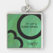グリーン30 Decade誕生日 キーホルダー (正面)