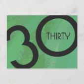 グリーン30 Decade誕生日 ポストカード (正面)