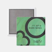 グリーン30 Decade誕生日 マグネット (正面/裏面)