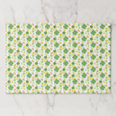 グリーン4リーフクローバーSt patricks dayコイン ペーパーパッド (正面)