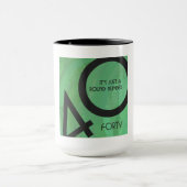 グリーン40 Decade誕生日 マグカップ (中央)