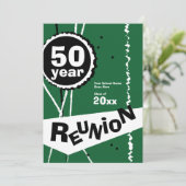 グリーン50周年クラス再会招待状 招待状 (スタンド正面)