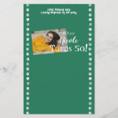 グリーン50誕生日チョコレートキャンディラッパー チラシ (正面)