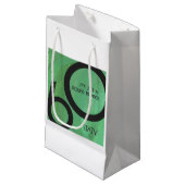 グリーン60 Decade誕生日 スモールペーパーバッグ (正面アングル)