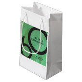 グリーン60 Decade誕生日 スモールペーパーバッグ (裏面アングル)