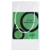 グリーン60 Decade誕生日 スモールペーパーバッグ (正面)