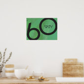 グリーン60 Decade誕生日 ポスター (キッチン)