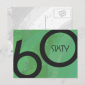 グリーン60 Decade誕生日 ポストカード (正面/裏面)
