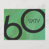 グリーン60 Decade誕生日 ポストカード (正面)