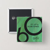 グリーン60 Decade誕生日 缶バッジ (正面&裏面)