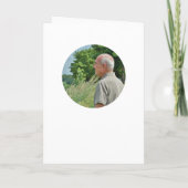 グリーン70誕生日写真 カード (裏面)