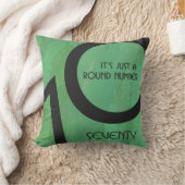 グリーン70 Decade誕生日 クッション (ブランケット)