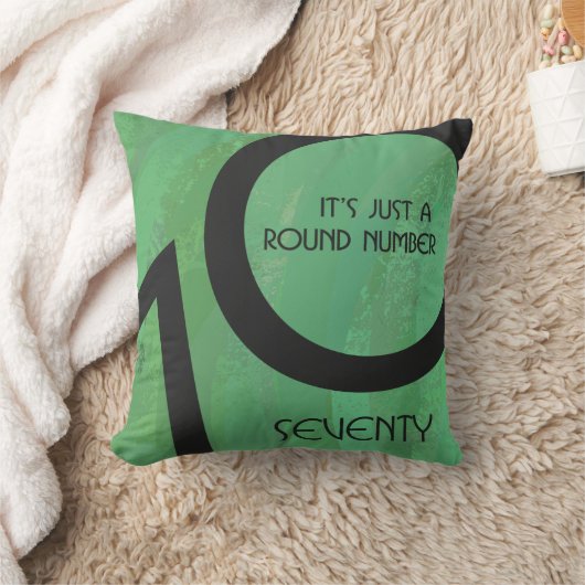 グリーン70 Decade誕生日 クッション (ブランケット)