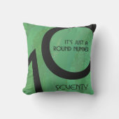 グリーン70 Decade誕生日 クッション (正面)