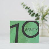 グリーン70 Decade誕生日 ポストカード (スタンド正面)