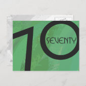 グリーン70 Decade誕生日 ポストカード (正面/裏面)