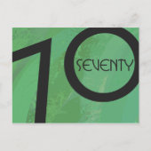 グリーン70 Decade誕生日 ポストカード (正面)