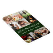 グリーン9モダンフォトコラージュfor Grandpa マグネット (右側)