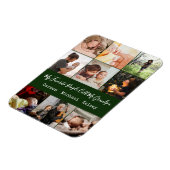 グリーン9モダンフォトコラージュfor Grandpa マグネット (左側)