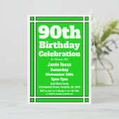 グリーン90th誕生日パーティー 招待状 (スタンド正面)