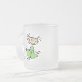 グリーン アイススケート 少女 マグカップ (正面左)