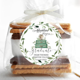 グリーン・アドベンチャーが旅を始め、卒業のお願い ラウンドシール