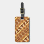 グリーン&アンバーイカットゼン ラゲッジタグ (正面縦)